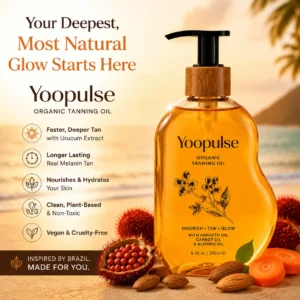 Yoopulse Organic Brazilian Tanning Oil 🌞